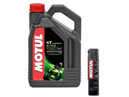 Motul 5100 Ester 10W40 4 litry + chain lube