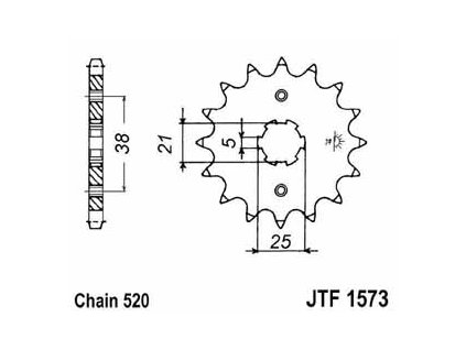 Řetězové kolečko JTF 1573