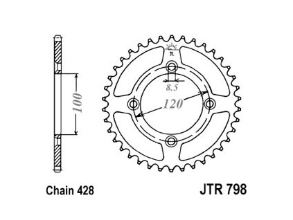 Rozeta JTR 798 Suzuki