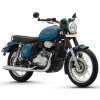 jawa 42 starlight blue front 3 quarter view
