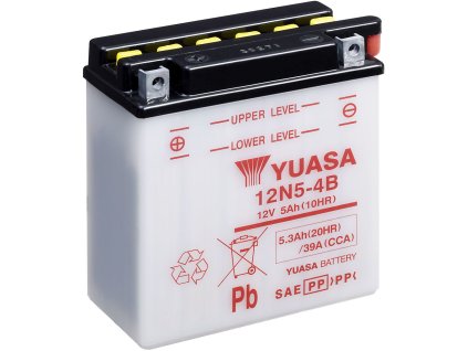 10043 motobaterie yuasa 12n5 4b 12v 5ah