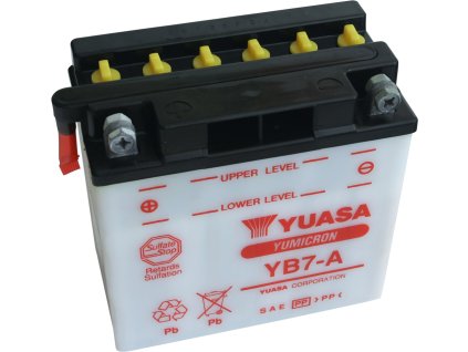 3143 motobaterie yuasa yb7 a 12v 8ah s kyselinou