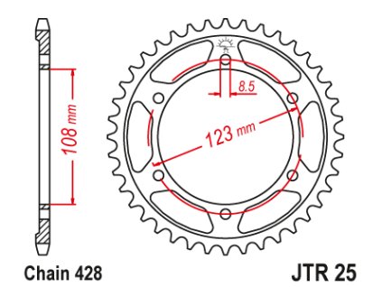 102179 1 jt jtr25 60 zadni kolecko rozeta 60 zubu 428 aprilia 125 rs4 11 17 tuono