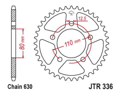 102614 1 jt jtr336 38 zadni kolecko rozeta 38 zubu 630