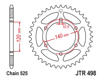 102803 1 jt jtr498 39 zadni kolecko rozeta 39 zubu 525 kawasaki zr 750 zephyr 91 99 w 650 99 06