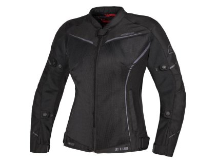 104582 damska moto bunda ozone jet ii cerna textilni letni bunda 4xl