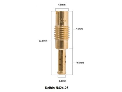 105176 tryska keihin volnobezna pro karburator keihin typ n424 26 prumer 42 1 kus
