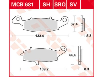 105524 trw mcb681sv sintrovane brzdove desticky na motorku