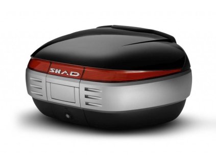 106499 shad vrchni kufr na motorku s barevnym krytem sh50 leskla cerna