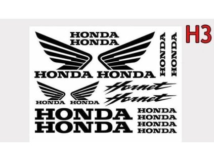110747 samolepky honda h3 cerne