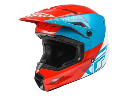 110912 fly racing kinetic straight 2021 cervena bila modra motokrosova prilba velikost xl
