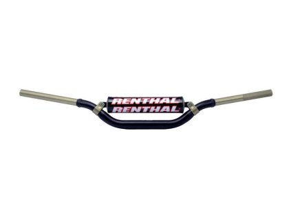 112253 renthal riditka 1 1 8 cala 28 6mm mx twinwall handlebar black cr crf 04 13 kx kxf