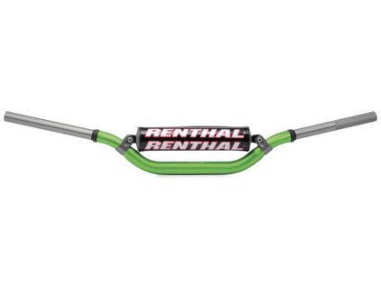112292 renthal riditka 1 1 8 cala 28 6mm mx twinwall handlebar green reed windham padded