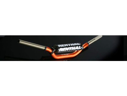 112301 renthal riditka 1 1 8 cala 28 6mm mx twinwall handlebar orange ktm high padded bar