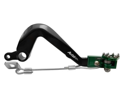 120107 accel brzdova packa nozni kawasaki kx 80 kx 100 01 18 barva zelena