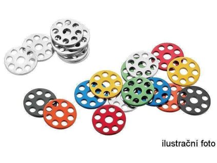 120236 accel hlinikove podlozky pod srouby m6 komplet 10 kusy prumer vnejsi 25 mm barva m