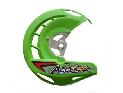 120386 accel kryt predniho brzdoveho kotouce kawasaki kx 250f 450 06 18 barva zelena