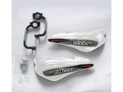 120479 accel kryty rukojeti s hlinikovym uchycenim mx 22 28mm alu cerna plast bila