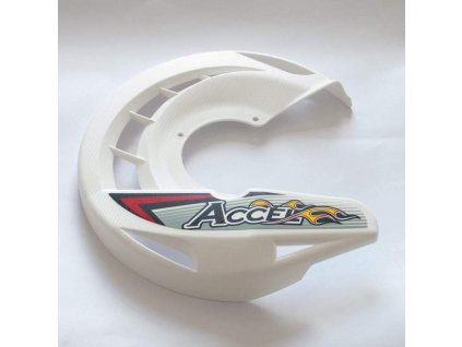 120809 accel plastova cast krytu brzdovych kotoucu do adapteru fdcm nebo krytu fdg barva bila