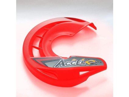 120815 accel plastova cast krytu brzdovych kotoucu do adapteru fdcm nebo krytu fdg barva cerven