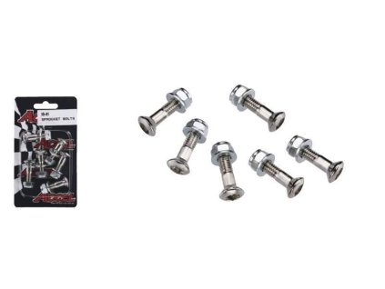 121298 accel sada sroubu a matek zadniho kolecka rozety 6 ks m8x30mm