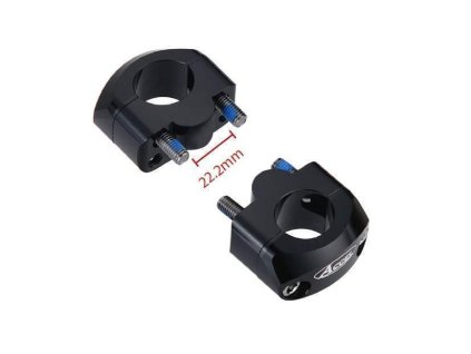 121664 accel uchyceni riditek dolni 22 2 horni 22 2mm vyska 20mm barva cerna bm 34bk22 22