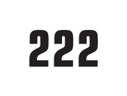 124850 blackbird startovni cislo 16cm x 7 5cm jednoduche barva cerna cislo 2 3 ks