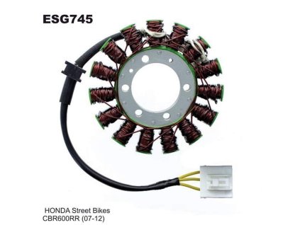 127823 electrosport stator vinuti alternatoru honda cbr 600rr 07 12