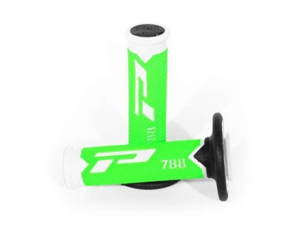 135542 progrip gripy pg788 off road 22 25mm delka 115mm barva bila zelena fluo cerna troj