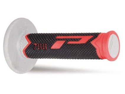 135551 progrip gripy pg788 off road 22 25mm delka 115mm barva cervena cerna seda trojdiln