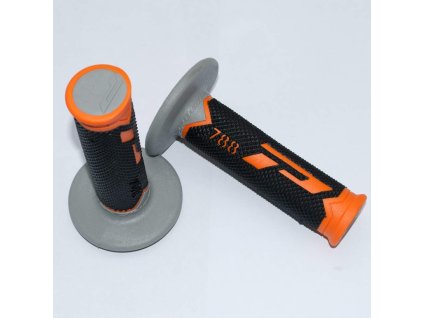 135572 progrip gripy pg788 off road 22 25mm delka 115mm barva oranzova seda cerna trojdil