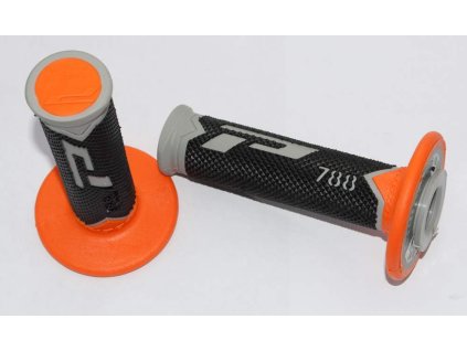 135590 progrip gripy pg788 off road 22 25mm delka 115mm barva seda oranzova cerna trojdil