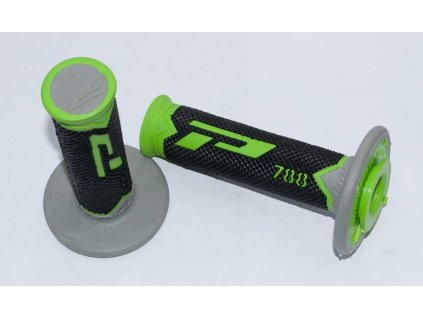 135605 progrip gripy pg788 off road 22 25mm delka 115mm barva zelena seda cerna trojdilne