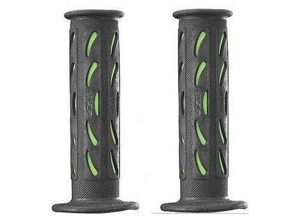 135941 progrip gumove gripy rukojeti pg724 road 22 25mm delka 125mm barva cerna zelena dv