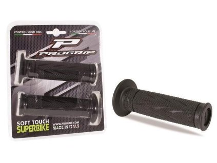 135989 progrip gumove gripy rukojeti pg729 gp racing 22 25mm delka 122mm barva cerna gont