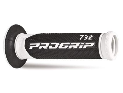 136007 progrip gumove gripy rukojeti pg732 road 22 25mm delka 125mm barva bila cerna dvou