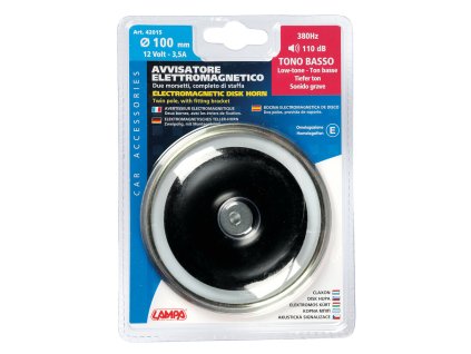 136832 klakson 12v prumer 100mm hluboky ton