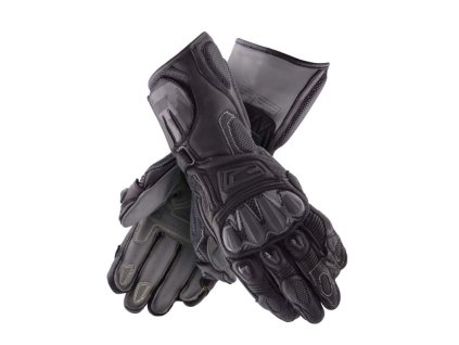 138026 rebelhorn rebel cerne kozene rukavice m