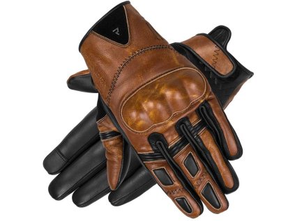 138113 rebelhorn thug ii vintage hnede kozene rukavice 3xl