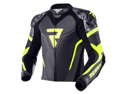 138569 rebelhorn rebel cerna fluo zluta kozena bunda 48