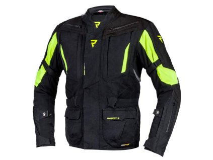 139214 rebelhorn hardy ii cerna fluo zluta textilni bunda xl