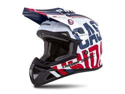 142511 cassida cross cup sonic cervena modra bila krossova helma xs