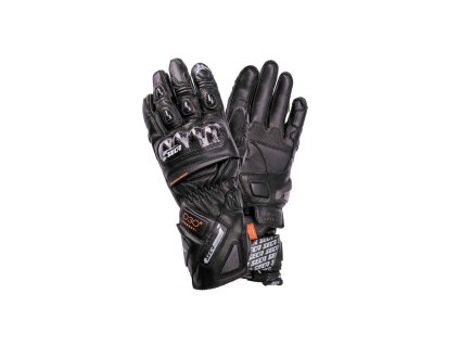 143951 seca trackday cerne rukavice m