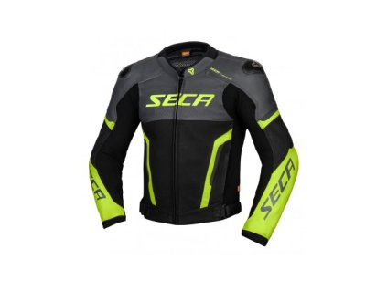 144314 seca hooligan titanova fluo zluta kozena bunda 56