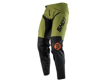 145025 shot racing devo storm kaki cerne kalhoty 30