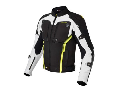 146834 moto bunda rebelhorn borg seda cerna fluo textilni bunda velikost 6xl