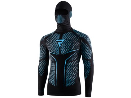 147776 rebelhorn therm ii 2w1 termoaktivni tricko s kuklou cerna modra xs s
