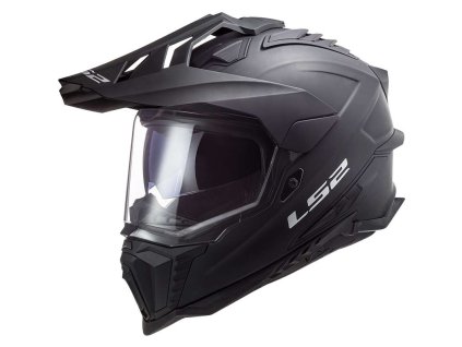 148940 ls2 mx701 explorer solid matt black enduro helma m