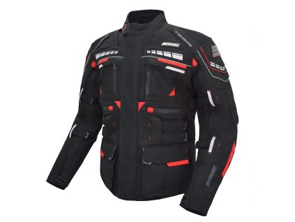153395 spark avenger evo panska textilni moto bunda cervena cerna 6xl