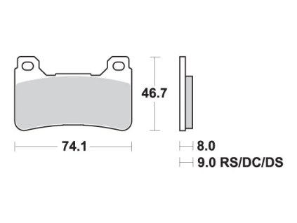 155423 sbs 809dc brzdove desticky